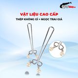 Kẹp vú kích thích đầu ti Chisa Senuelo Fetish Fantasy Pearl Nipple Clamps 378748