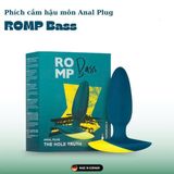 Phích Cắm Kích Thích Massage Hậu Môn Rung 6 Chế Độ Nhỏ Gọn ROMP Bass Chính Hãng - Xanh Dương