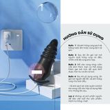 Phích Cắm Hậu Môn Massage Hỗ Trợ Nhu Cầu Phái Nữ 12 Chế Độ Rung Cao Cấp Prostate Massager