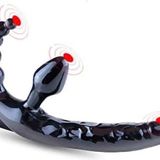 Dương Vật Giả Dildo 2 Đầu Có Gân - Điểm Nổi Rung 10 Chế Độ Cao Cấp Hỗ Trợ Sinh Lí Cho LEss