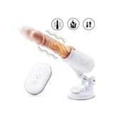 Dương vật giả dính tường có đế đỡ silicone mềm mại rung - thụt - tỏa nhiệt đa chế độ Uegea cao cấp