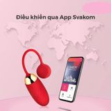 Trứng rung Massage Kích Thích Điểm G Silicone Mềm Chống Nước Rung Đa Năng Svakom Ella Chính Hãng - Điều Khiển qua App