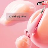 Máy massage 2 Đầu Tròn - Lưỡi Hút Kích Thích Điểm G Của Nữ Rung 5 Chế Độ và 5 Tần Số Svakom Beverly Cao Cấp