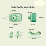 Máy massage 4 món Svakom Alberta Cao Cấp silicone mềm dạng máy ảnh rung tích hợp 3 kiểu cường độ và 5 kiểu hút