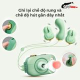 Máy massage 4 món Svakom Alberta Cao Cấp silicone mềm dạng máy ảnh rung tích hợp 3 kiểu cường độ và 5 kiểu hút