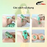 Máy massage 4 món Svakom Alberta Cao Cấp silicone mềm dạng máy ảnh rung tích hợp 3 kiểu cường độ và 5 kiểu hút