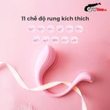 Trứng rung massage silicone mềm 2 đầu rung đa năng 11 chế độ  Svakom Phoenix Neo cao cấp