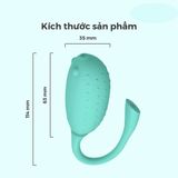 Trứng rung silicon cao cấp rung tích hợp nhiều chế độ khác nhau Magic Motion Fugu Xanh chống nước