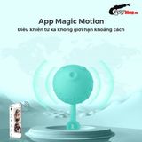 Trứng rung silicon cao cấp rung tích hợp nhiều chế độ khác nhau Magic Motion Fugu Xanh chống nước