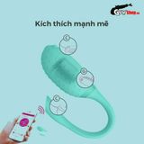 Trứng rung silicon cao cấp rung tích hợp nhiều chế độ khác nhau Magic Motion Fugu Xanh chống nước