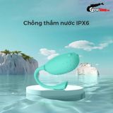 Trứng rung silicon cao cấp rung tích hợp nhiều chế độ khác nhau Magic Motion Fugu Xanh chống nước