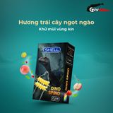 Bao cao su Shell Dino Spino  Hộp 1 bao 2 vòng gai bi nổi lớn 1 bao Shell Performax (Hộp 2 cái) cao cấp chính hãng
