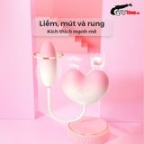 Máy massage Silicon siêu mềm Svakom Zemalia Peach Dolce rung - hút - liếm nhiều chế độ chính hãng