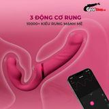 Dương vật giả Silicon siêu mềm cao cấp Lovense Lapis 2 đầu rung mạnh mẽ 3 động cơ rung độc lập kích thích khoái cảm