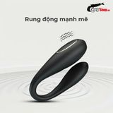 Trứng rung không dây cao cấp Pretty Love Nathan silicon mềm mịn 2 đầu kích thích trong - ngoài rung nhiều chế độ - có màn hình led