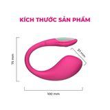 Trứng rung Tình Yêu Lovense Lush 4 Silicon siêu mềm Rung Mạnh mẽ tự do điều chỉnh chống nước có đèn led nhấp nháy