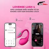 Trứng rung Tình Yêu Lovense Lush 4 Silicon siêu mềm Rung Mạnh mẽ tự do điều chỉnh chống nước có đèn led nhấp nháy