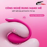 Trứng rung Tình Yêu Lovense Lush 4 Silicon siêu mềm Rung Mạnh mẽ tự do điều chỉnh chống nước có đèn led nhấp nháy