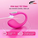 Trứng rung Tình Yêu Lovense Lush 4 Silicon siêu mềm Rung Mạnh mẽ tự do điều chỉnh chống nước có đèn led nhấp nháy