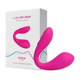 Trứng rung Silicon siêu mềm Lovense Dolce gân nổi ở 2 đầu rung tích hợp 3 tần số và 10 kiểu rung chống thấm nước