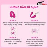 Trứng rung Silicon siêu mềm Lovense Dolce gân nổi ở 2 đầu rung tích hợp 3 tần số và 10 kiểu rung chống thấm nước