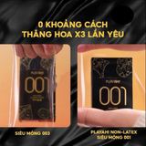 Bao Cao Su Siêu Mỏng Playah 0.01 Non Latex Cao Cấp Chính Hãng