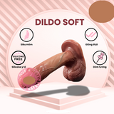 Dương Vật Giả Dính Tường Dildo Soft Có Bìu dành cho nữ giới chính hãng