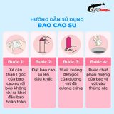 Bao cao su Firon Neo 49 Size 49mm, siêu mỏng, kéo dài thời gian Hộp 10 cái