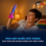 Dương vật giả dính tường có phát quang bảy màu Shelly Play Glimzy 17cm