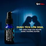 Chai xịt kéo dài thời gian nam cao cấp Powergra Triton Chai 30ml chính hãng