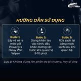 Khăn lau kéo dài thời gian nam tiện dung Powergra Delay Wet Wipes Hộp 10 cái 