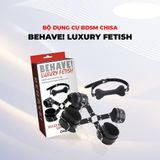 Bộ dụng cụ BDSM Chisa Behave! Luxury Fetish Fully Restrain You Lover Set 382369