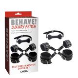 Bộ dụng cụ BDSM Chisa Behave! Luxury Fetish Fully Restrain You Lover Set 382369