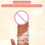 (Có Video) Bao cao su đôn dên Meleon dài 16.5cm thân gai có rung cao cấp chính hãng