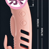 Bao cao su Pretty Love Penis Sleeve dài 18.7cm màu da có quai đeo rung ở thân dùng pin