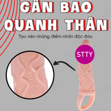 (Có Video) Bao cao su Pretty Love Carson dài 17.5cm có quai đeo và rung ở đầu dùng pin