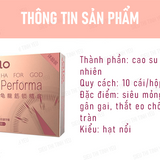 Bao cao su OLO Performa HA For God siêu mỏng kéo dài thời gian Hộp 10 cái 382483