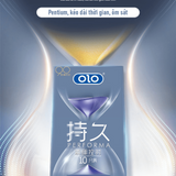 Bao cao su OLO Performa Đồng Hồ Xanh kéo dài thời gian hương vani Hộp 10 cái 382484