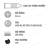 Bao cao su OLO Neo Physical Delay Sleeve mình gai hạt nổi nhỏ kéo dài thời gian Hộp 10 cái 382502