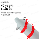 Bao cao su OLO Kỳ Lân vòng xoắn gai có bi mềm 1.5cm hộp 1 cái 382493