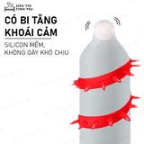 Bao cao su OLO Kỳ Lân vòng xoắn gai có bi mềm 1.5cm hộp 1 cái 382493