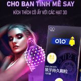 Bao Cao Su OLO Long Love Dots siêu mỏng mình gai hạt nổi nhỏ kéo dài thời gian Hộp 10 cái 382504