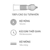 Bao cao su OLO 0.01 Zero Vàng siêu mỏng mình gai hạt nổi nhỏ kéo dài thời gian Hộp 10 cái  382508