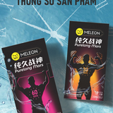 Bao cao su Meleon Purelong Mars 60 Min kéo dài thời gian thân gai hạt nổi nhỏ Hộp 12 cái 382542