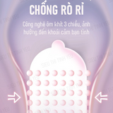 Bao cao su Meleon Purelong Mars 60 Min kéo dài thời gian thân gai hạt nổi nhỏ Hộp 12 cái 382542