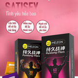 Bao cao su Meleon Purelong Mars 60 Min kéo dài thời gian thân gai hạt nổi nhỏ Hộp 12 cái 382542