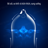 Bao cao su Meleon Supermen nhiều gel  bó sát Hộp 10 cái