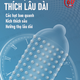 Bao cao su Meleon Purelong Mars 30 Min kéo dài thời gian thân gai hạt nổi nhỏ Hộp 12 cái 382548