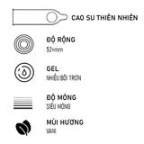Bao cao su OLO 0.01 Ngọc trai siêu mỏng tăng kích thước 1.5cm Hộp 05 cái 382511