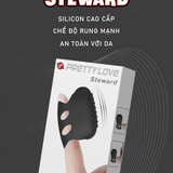 (Có video)Bao cao su ngón tay Pretty Love Steward rung mạnh chống nước dùng pin 